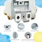 Pretend Play Kitchen Wooden Toy Set for Kids with Realistic Light and Sound